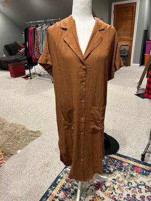 Open image in slideshow, Sure to Be Great Shirt Dress
