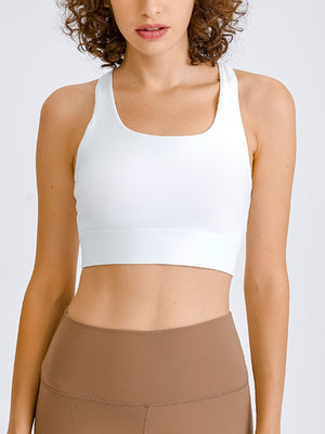 Open image in slideshow, Double Take Square Neck Racerback Cropped Tank
