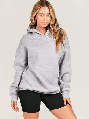 Open image in slideshow, Dropped Shoulder Long Sleeve Hoodie
