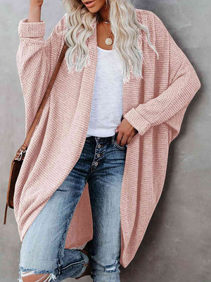 Open image in slideshow, Open Front Long Sleeve Cardigan
