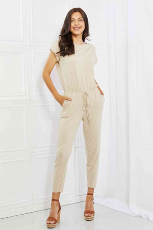Culture Code Comfy Days Full Size Boat Neck Jumpsuit