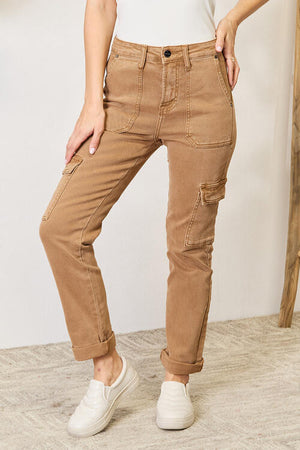 Open image in slideshow, Risen Full Size High Waist Straight Jeans with Pockets
