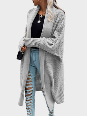 Open image in slideshow, Open Front Long Sleeve Cardigan
