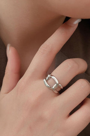 Open image in slideshow, 925 Sterling Silver Open Ring

