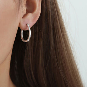Open image in slideshow, Titanium Steel Huggie Earrings
