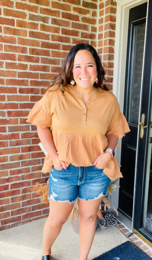 Open image in slideshow, Butterscotch Bliss Top (SMALL ONLY)
